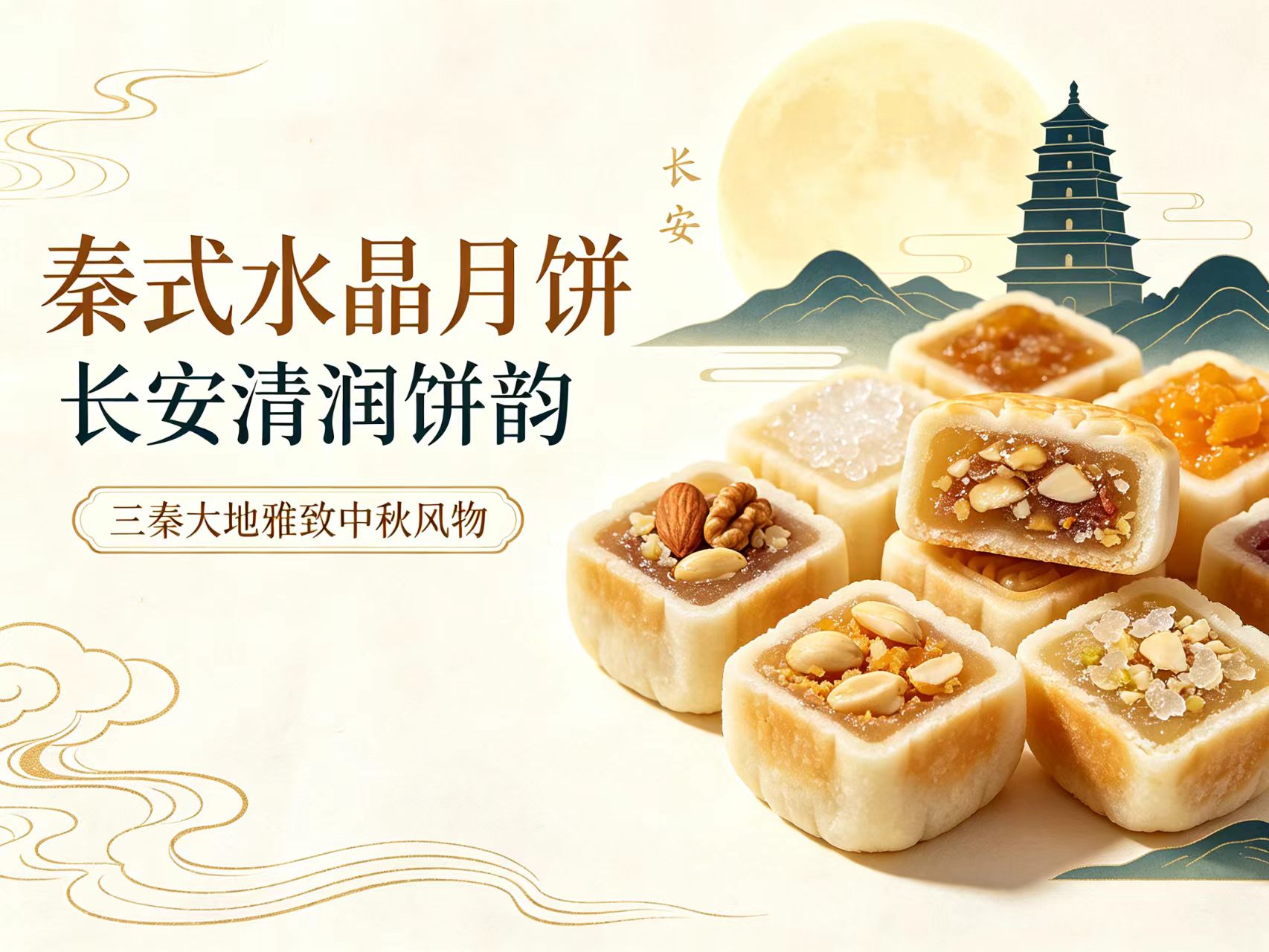 文旅发现|秦式水晶月饼:长安清润饼韵,三秦大地雅致中秋风物