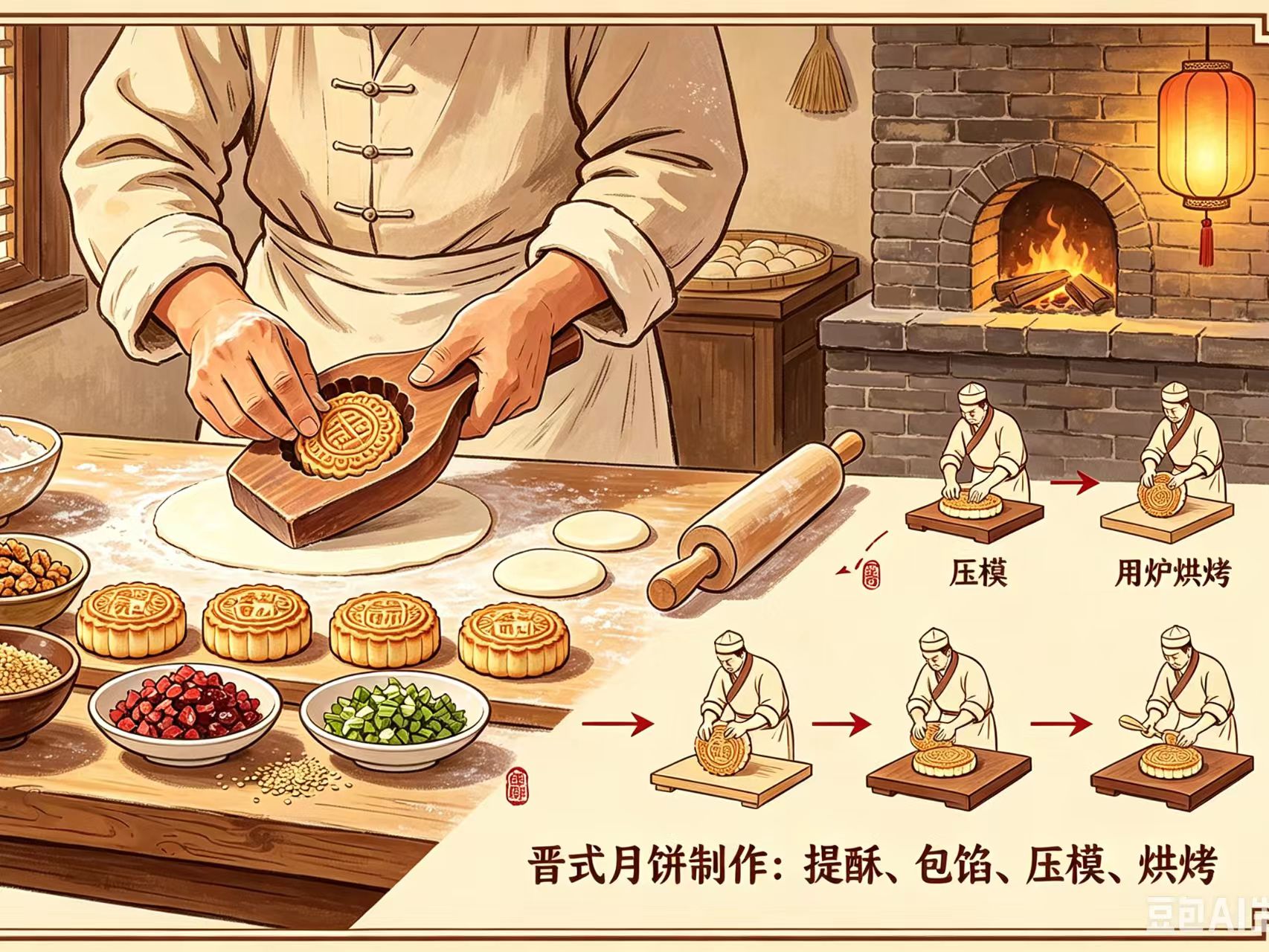 文旅发现｜晋式大月饼：黄土高原柴火饼香，西北最厚重的农耕中秋