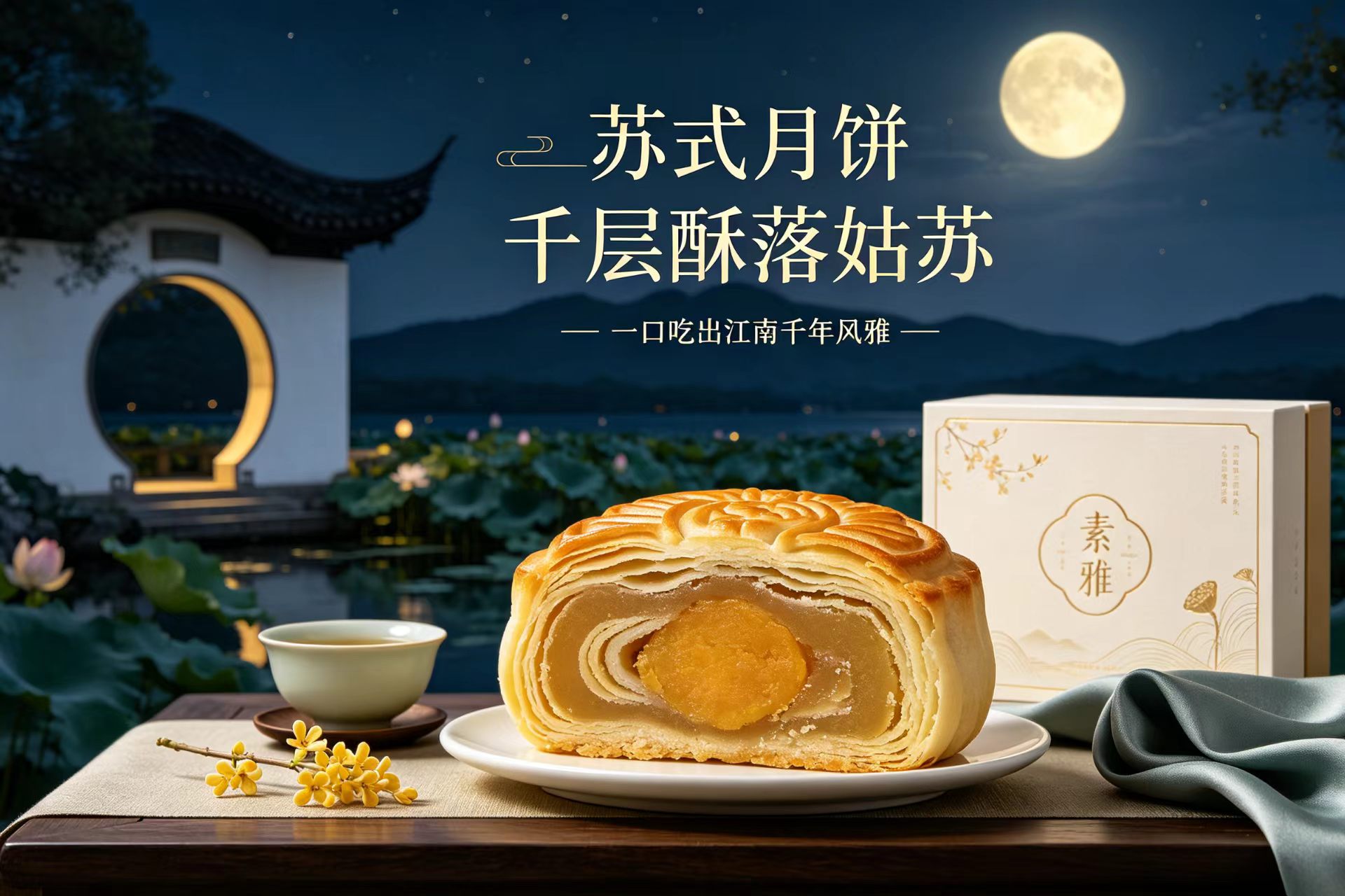 苏式月饼:千层酥落姑苏,一口吃出江南千年风雅