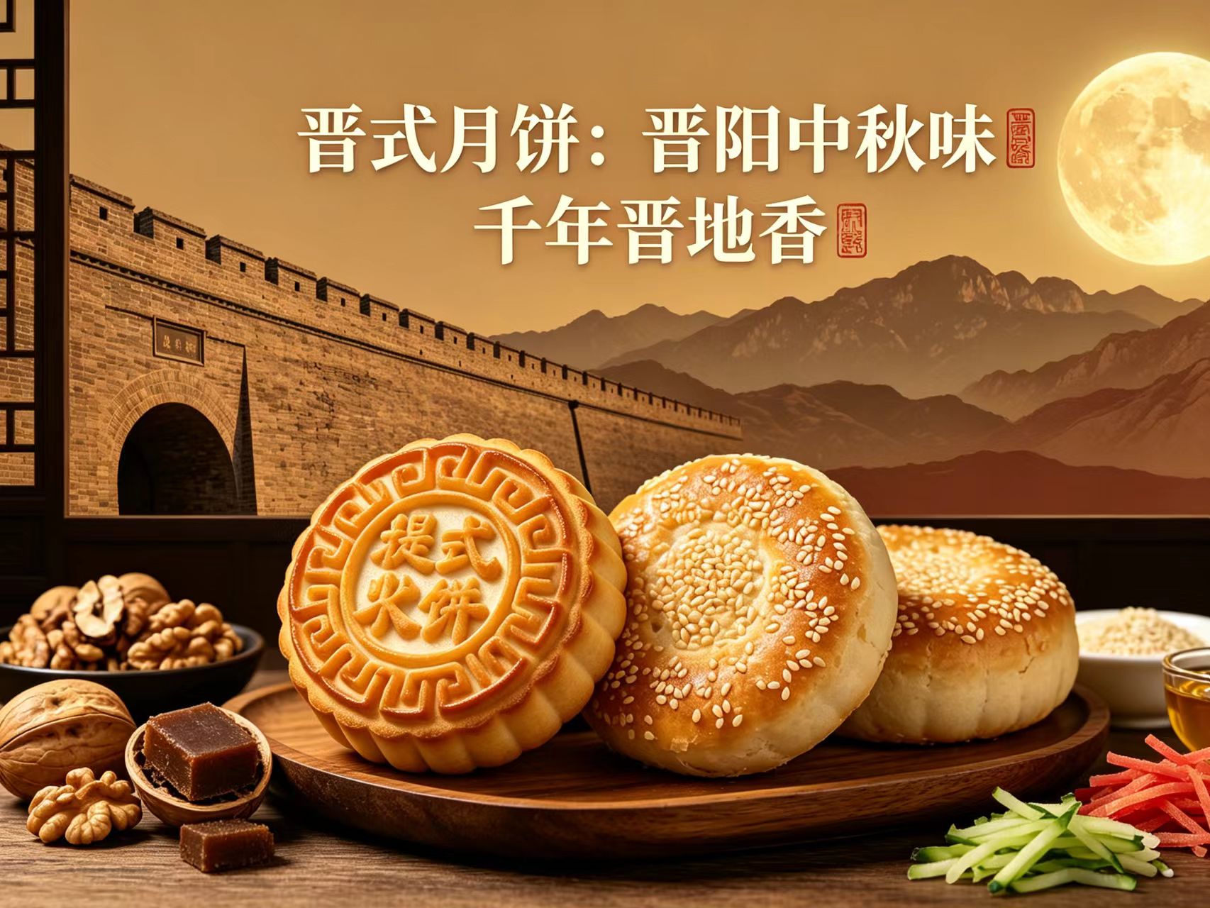 文旅发现｜晋式大月饼：黄土高原柴火饼香，西北最厚重的农耕中秋