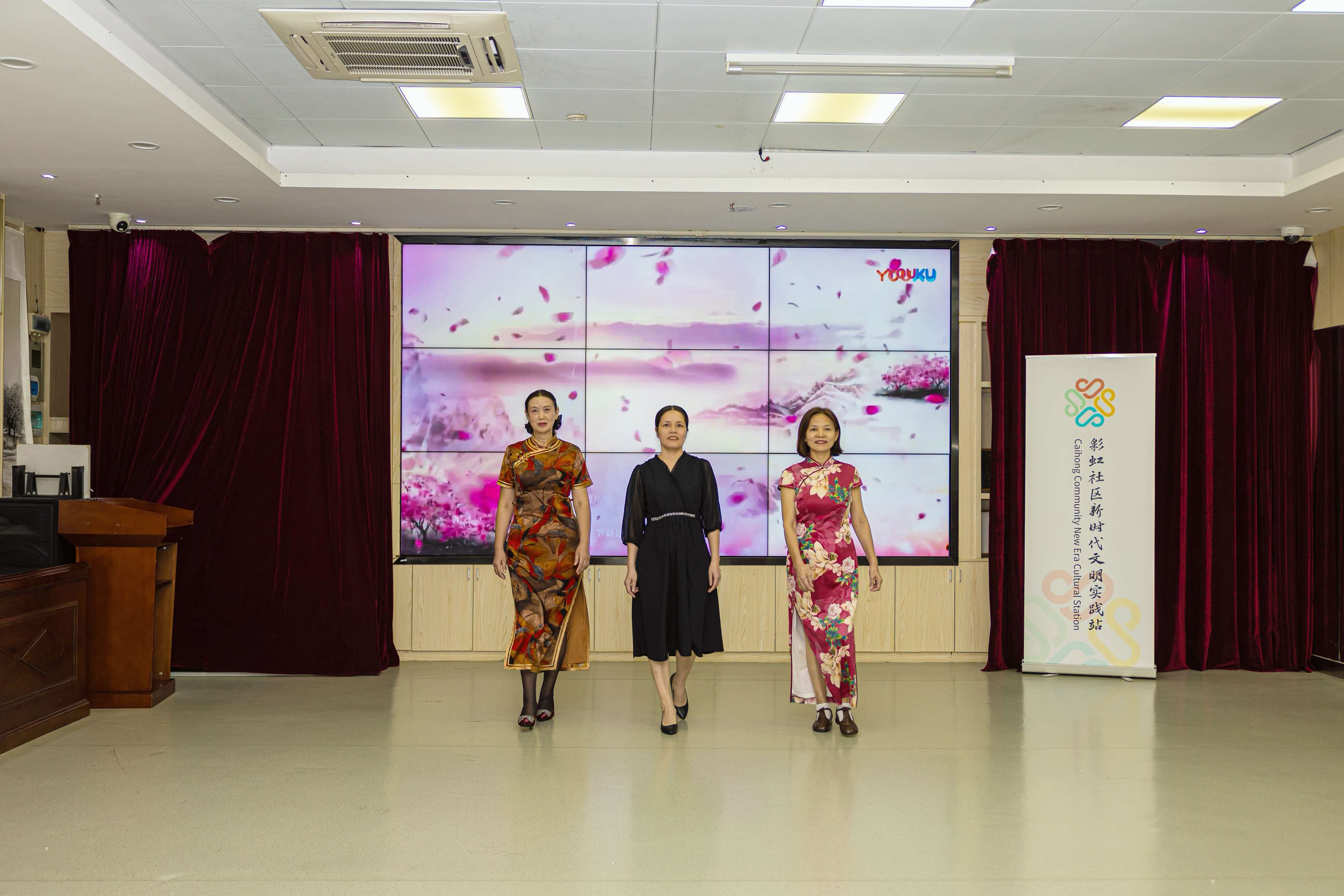 旗袍雅韵进社区，一展东方国风之美